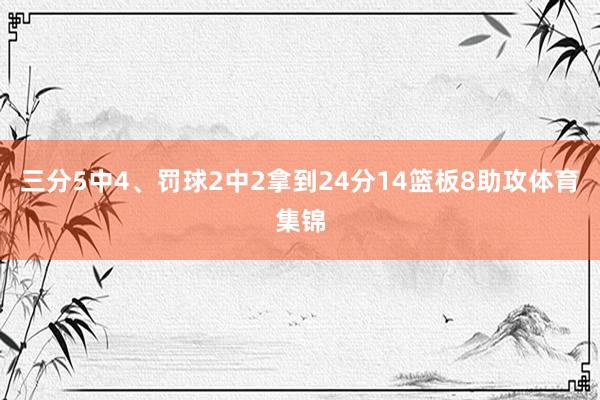 三分5中4、罚球2中2拿到24分14篮板8助攻体育集锦