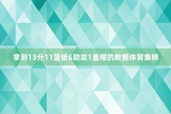 拿到13分11篮板6助攻1盖帽的数据体育集锦