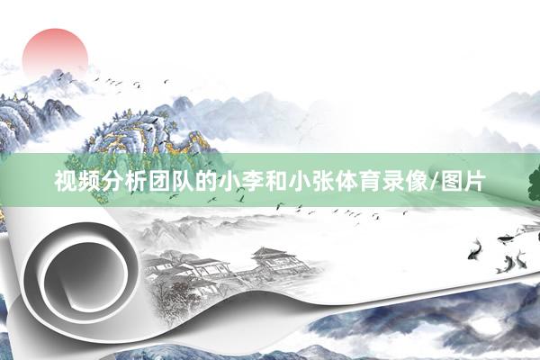 视频分析团队的小李和小张体育录像/图片