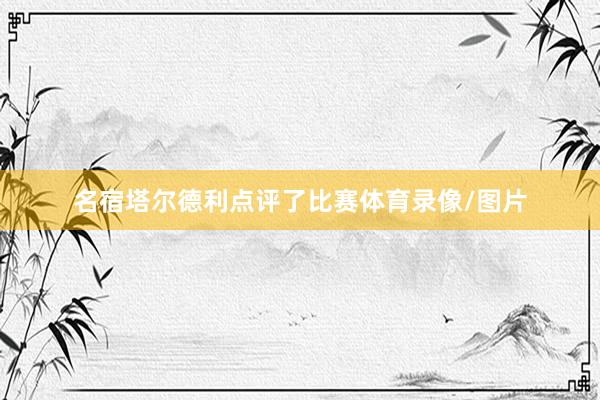 名宿塔尔德利点评了比赛体育录像/图片