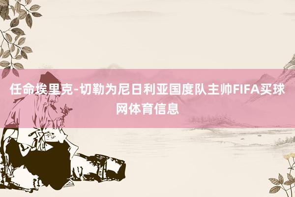 任命埃里克-切勒为尼日利亚国度队主帅FIFA买球网体育信息