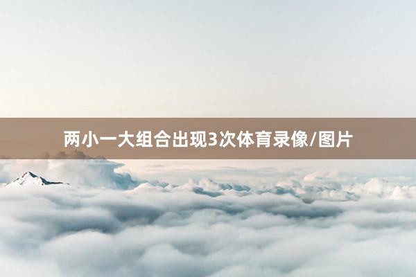 两小一大组合出现3次体育录像/图片