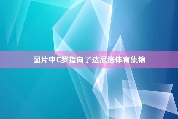 图片中C罗指向了达尼洛体育集锦