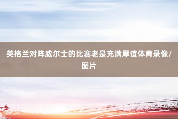 英格兰对阵威尔士的比赛老是充满厚谊体育录像/图片