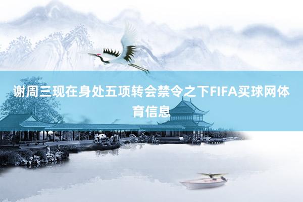 谢周三现在身处五项转会禁令之下FIFA买球网体育信息